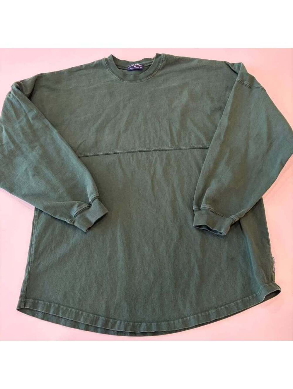 Oversized Spirit Jersey Green Lagree West Long Sleeve Shirt Size M